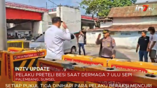 Polisi Ringkus Tiga Pelaku Curi Besi Dermaga Palembang